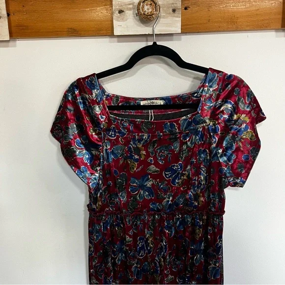 *NEW* Natural Life Berkeley Velvet Tiered Maxi Dress - Picture 4 of 13